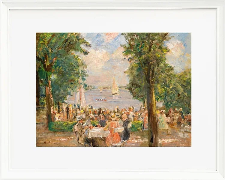 Max Liebermann - 03 Ølhave nær Wannsee 1933 | Indrammet giclée-kunsttryk
