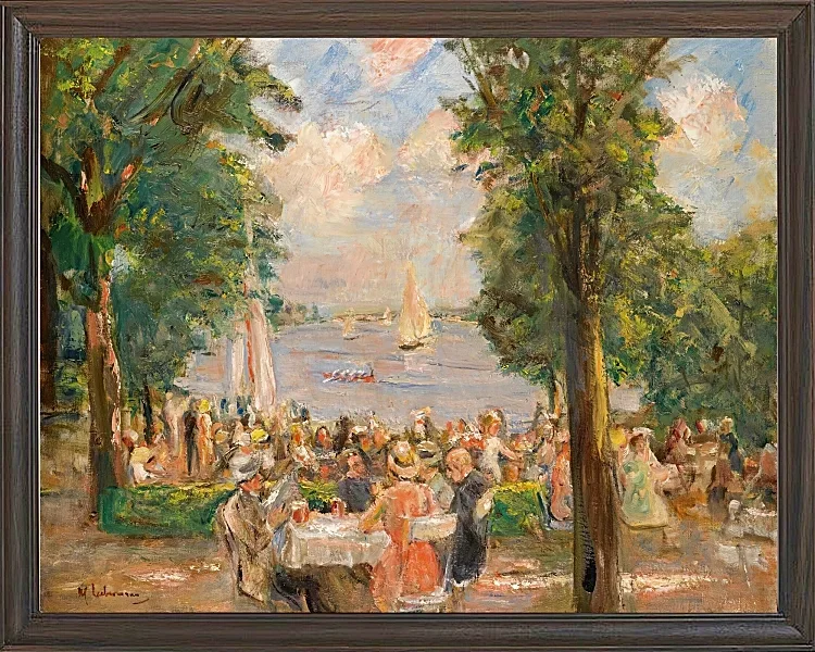 Max Liebermann - 03 Ølhave nær Wannsee 1933 | Indrammet giclée-kunsttryk