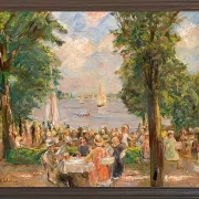 Max Liebermann - 03 Ølhave nær Wannsee 1933 | Indrammet giclée-kunsttryk