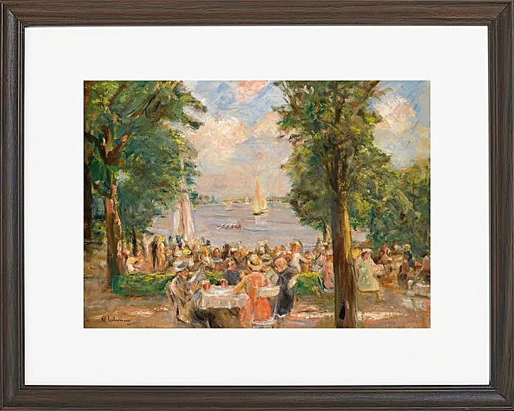 Max Liebermann - 03 Ølhave nær Wannsee 1933 | Indrammet giclée-kunsttryk