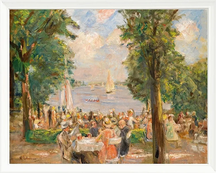 Max Liebermann - 03 Ølhave nær Wannsee 1933 | Indrammet giclée-kunsttryk
