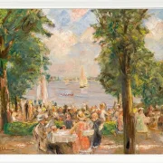 Max Liebermann - 03 Ølhave nær Wannsee 1933 | Indrammet giclée-kunsttryk