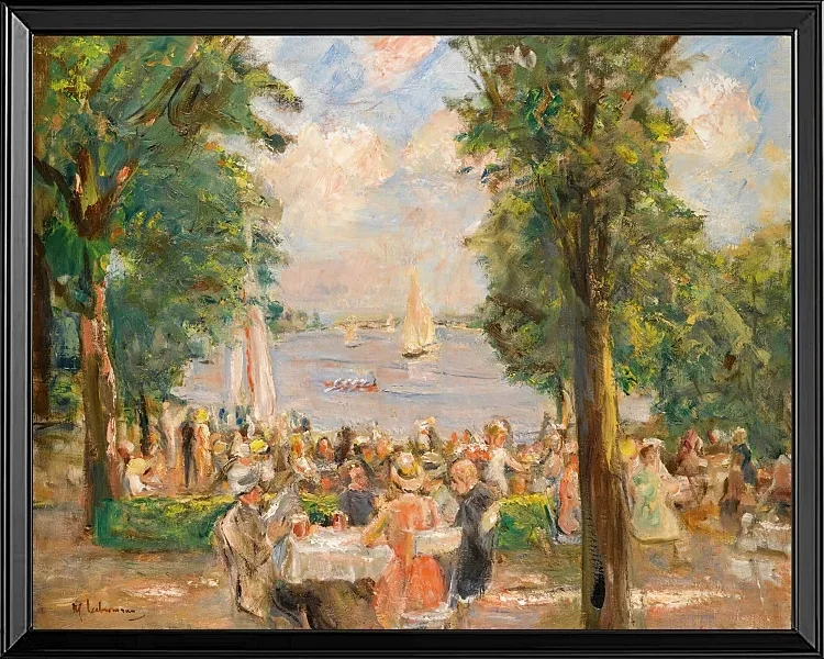 Max Liebermann - 03 Ølhave nær Wannsee 1933 | Indrammet giclée-kunsttryk