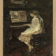 Mädchen am Klavier - 1879