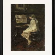 Mädchen am Klavier - 1879