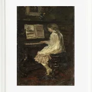 Mädchen am Klavier - 1879