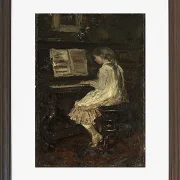 Mädchen am Klavier - 1879