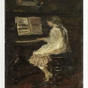 Mädchen am Klavier - 1879