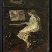 Mädchen am Klavier - 1879