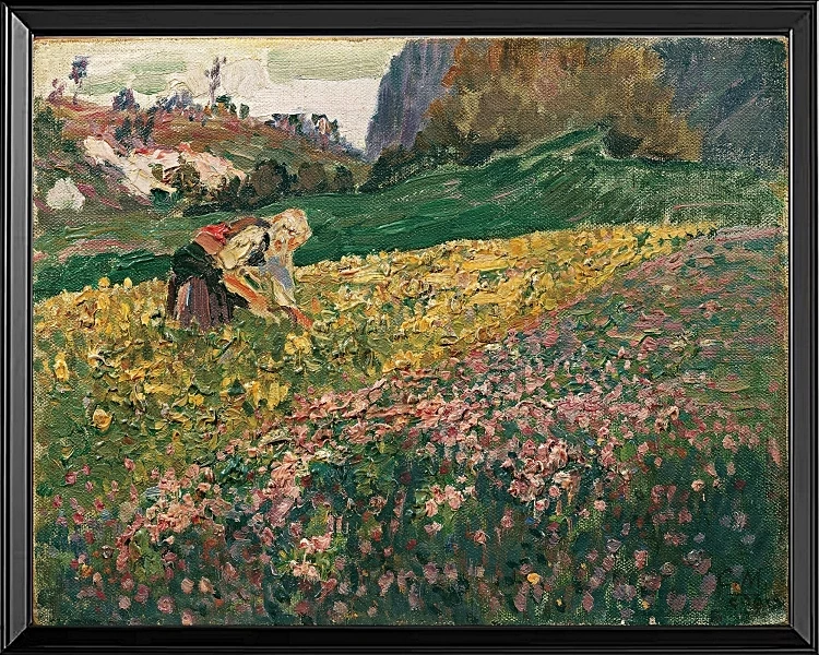 Pigen i blomsterengen - 1909