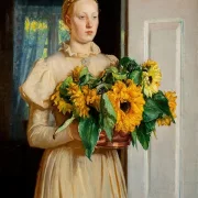 Mädchen mit Sonnenblumen - 1893