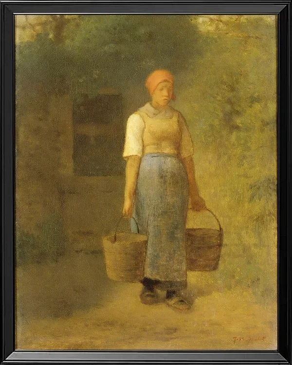 Mädchen trägt Wasser - 1855