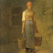 Mädchen trägt Wasser - 1855