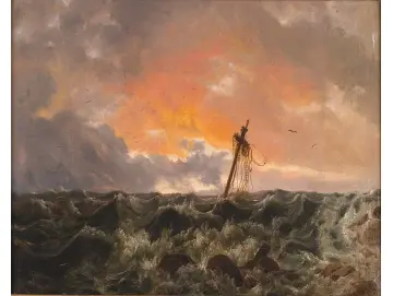 Meereslandschaft mit Wrack - 1831