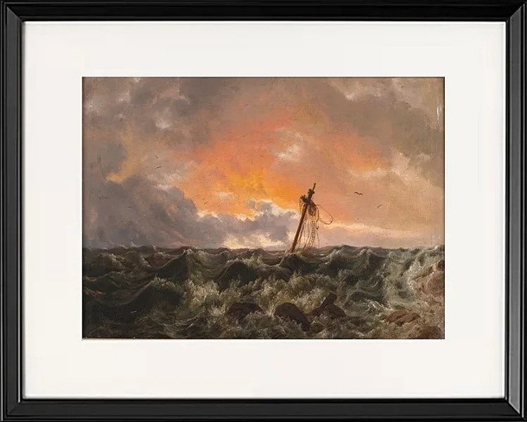 Meereslandschaft mit Wrack - 1831