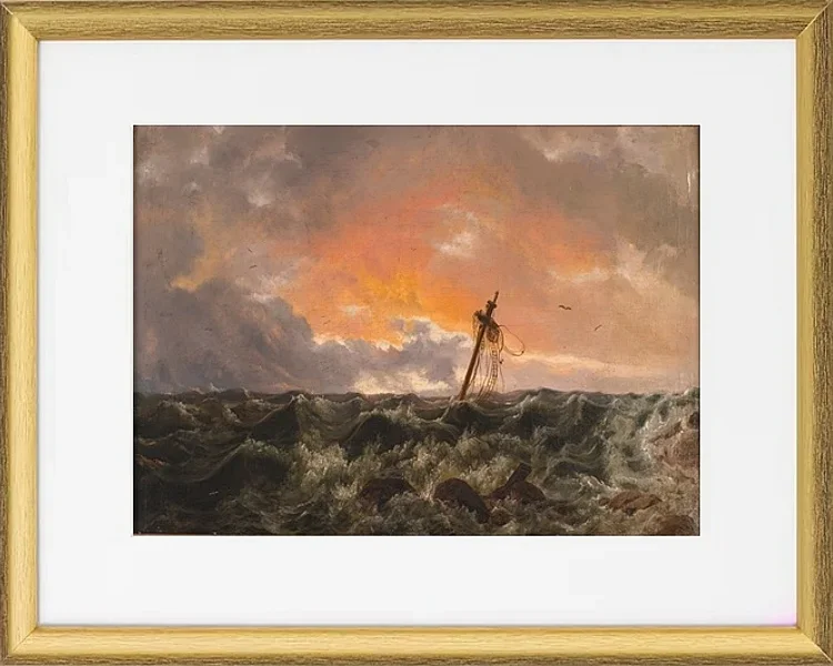 Meereslandschaft mit Wrack - 1831