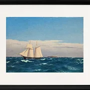 Meereslandschaft mit der Insel Hjelm - 1827