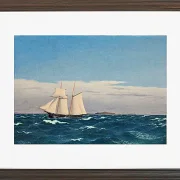 Meereslandschaft mit der Insel Hjelm - 1827