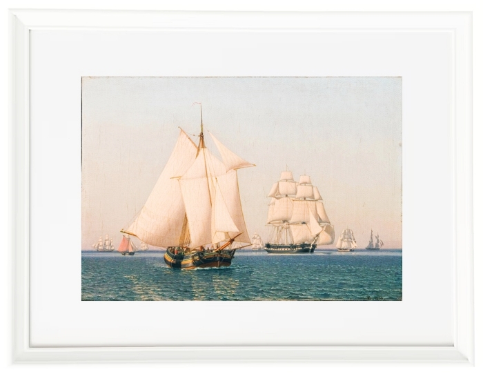 Schiffe unter Segeln in einer milden Brise an einem klaren Sommer - 1836