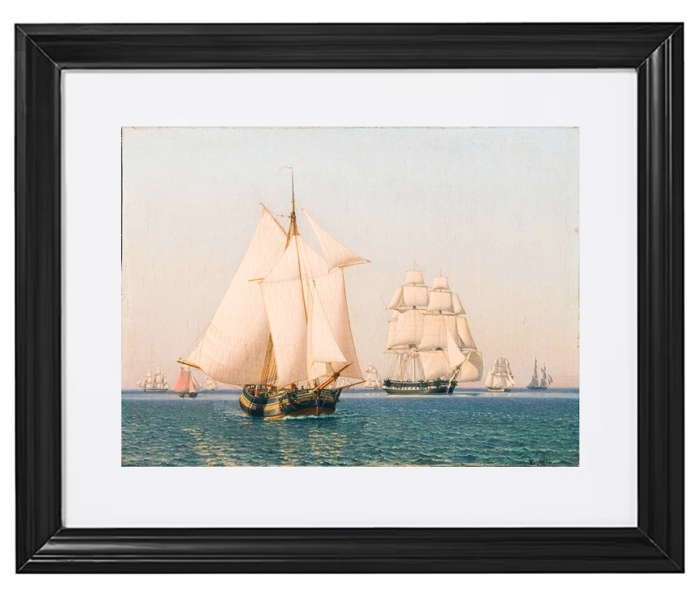 Schiffe unter Segeln in einer milden Brise an einem klaren Sommer - 1836