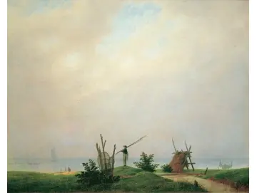Meeresstrand mit Fischer  - 1807