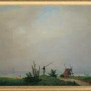 Meeresstrand mit Fischer  - 1807