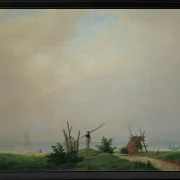 Meeresstrand mit Fischer  - 1807