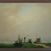 Meeresstrand mit Fischer  - 1807