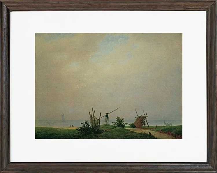 Meeresstrand mit Fischer  - 1807