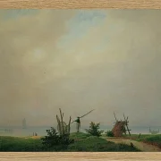 Meeresstrand mit Fischer  - 1807