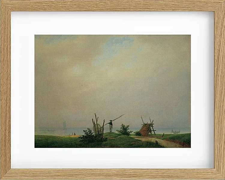 Meeresstrand mit Fischer  - 1807