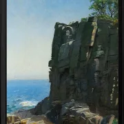 Michael Ancher - Die heiligen Klippen bei Rø 1890 | Giclée Kunstdruck gerahmt