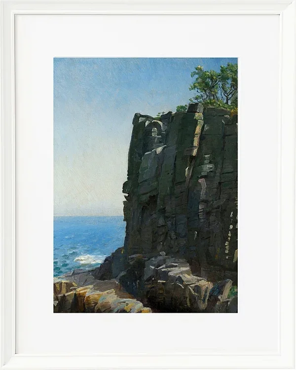 Michael Ancher - Die heiligen Klippen bei Rø 1890 | Giclée Kunstdruck gerahmt