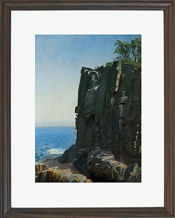 Michael Ancher - Die heiligen Klippen bei Rø 1890 | Giclée Kunstdruck gerahmt