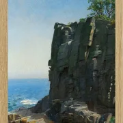 Michael Ancher - Die heiligen Klippen bei Rø 1890 | Giclée Kunstdruck gerahmt