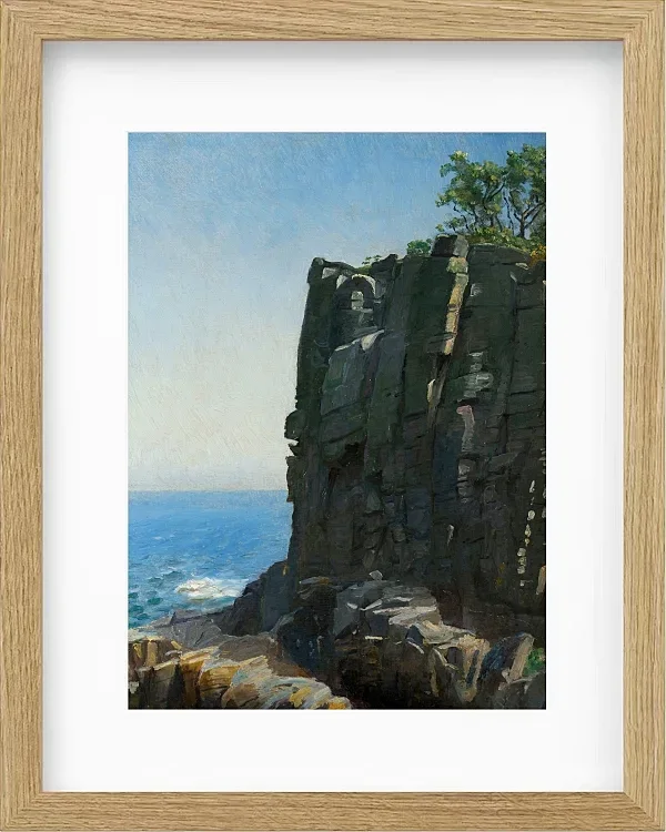 Michael Ancher - Die heiligen Klippen bei Rø 1890 | Giclée Kunstdruck gerahmt