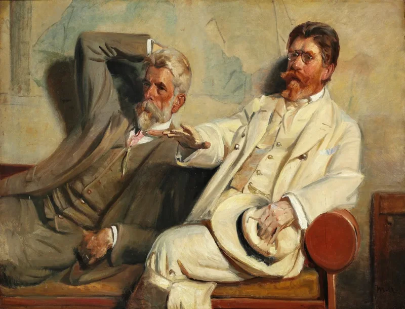 Michael Ancher - Kunstkritiker, Studie 1906 | Giclée Kunstdruck gerahmt