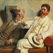 Michael Ancher - Kunstkritiker, Studie 1906 | Giclée Kunstdruck gerahmt