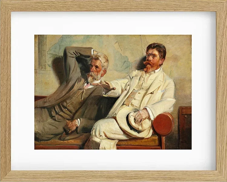 Michael Ancher - Kunstkritiker, Studie 1906 | Giclée Kunstdruck gerahmt