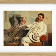 Michael Ancher - Kunstkritiker, Studie 1906 | Giclée Kunstdruck gerahmt