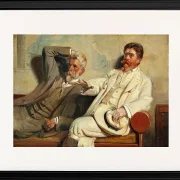 Michael Ancher - Kunstkritiker, Studie 1906 | Giclée Kunstdruck gerahmt
