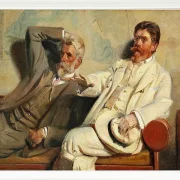 Michael Ancher - Kunstkritiker, Studie 1906 | Giclée Kunstdruck gerahmt