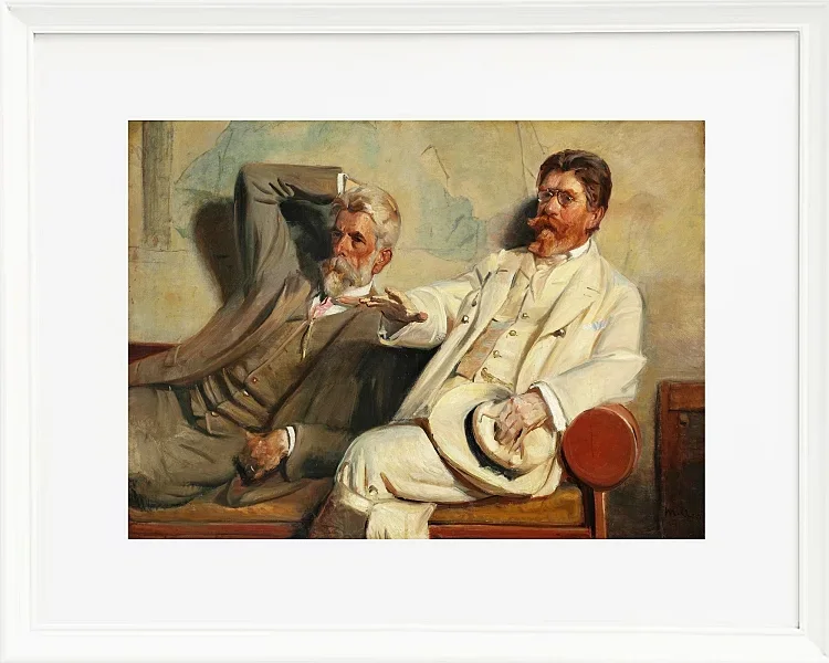 Michael Ancher - Kunstkritiker, Studie 1906 | Giclée Kunstdruck gerahmt