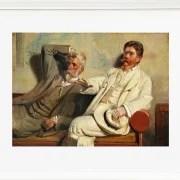 Michael Ancher - Kunstkritiker, Studie 1906 | Giclée Kunstdruck gerahmt