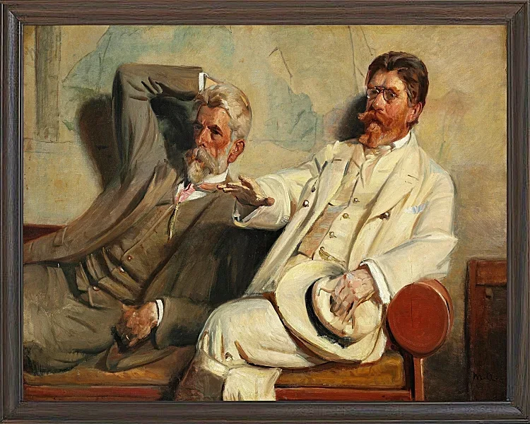 Michael Ancher - Kunstkritiker, Studie 1906 | Giclée Kunstdruck gerahmt