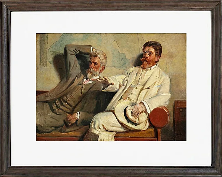 Michael Ancher - Kunstkritiker, Studie 1906 | Giclée Kunstdruck gerahmt