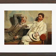 Michael Ancher - Kunstkritiker, Studie 1906 | Giclée Kunstdruck gerahmt