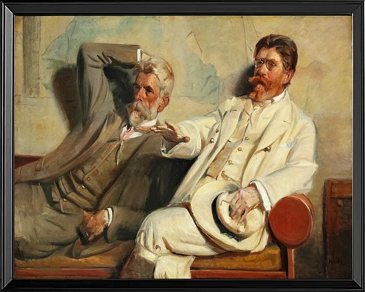 Michael Ancher - Kunstkritiker, Studie 1906 | Giclée Kunstdruck gerahmt