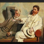 Michael Ancher - Kunstkritiker, Studie 1906 | Giclée Kunstdruck gerahmt