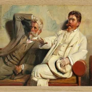 Michael Ancher - Kunstkritiker, Studie 1906 | Giclée Kunstdruck gerahmt